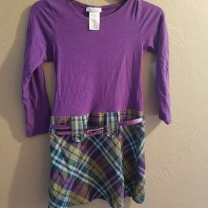 Purple & plaid tunic